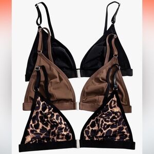 Bralettes from Amazon No Underwire Size Large Cheetah Black Brown